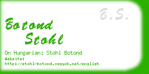 botond stohl business card